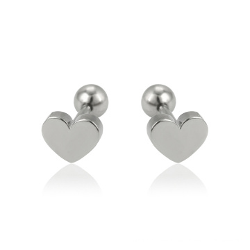 E-618 Xuping Jewelry Fashion Rhodium color diseño simple aretes en forma de corazón pendientes